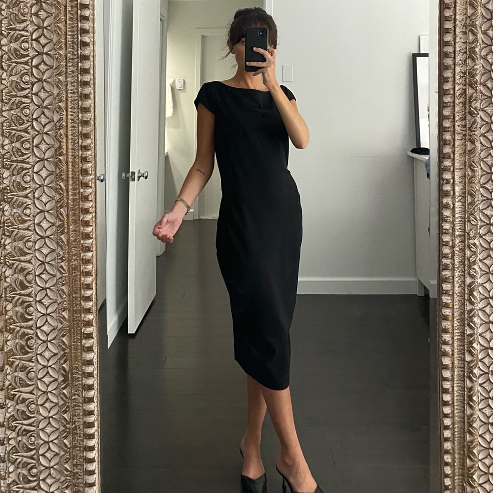 Cynthia Steffe Wool Midi Pencil Dress